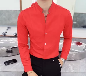 Erkek kırmızı Gömlek