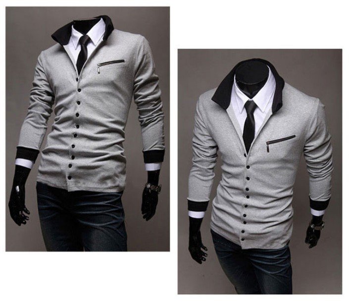 New-Men-s-Long-Sleeves-Slim-Fit-Cardigan-Style-Buttons-Knit-T-Shirt